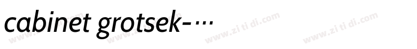 cabinet grotsek字体转换